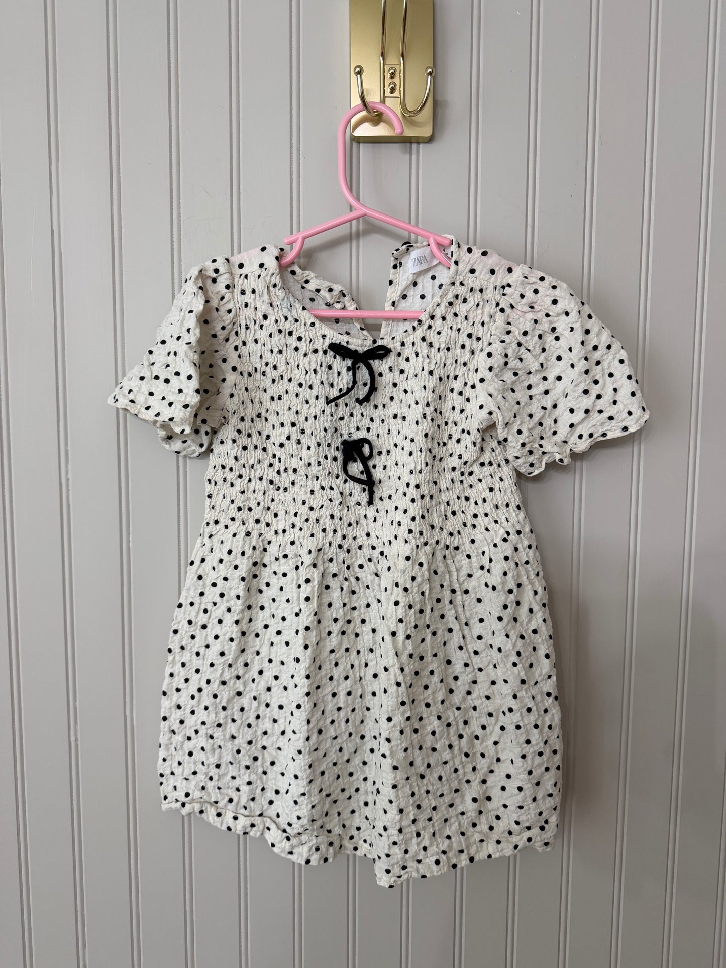 Zara Polka Dot Dress Toddler Size 4 Years