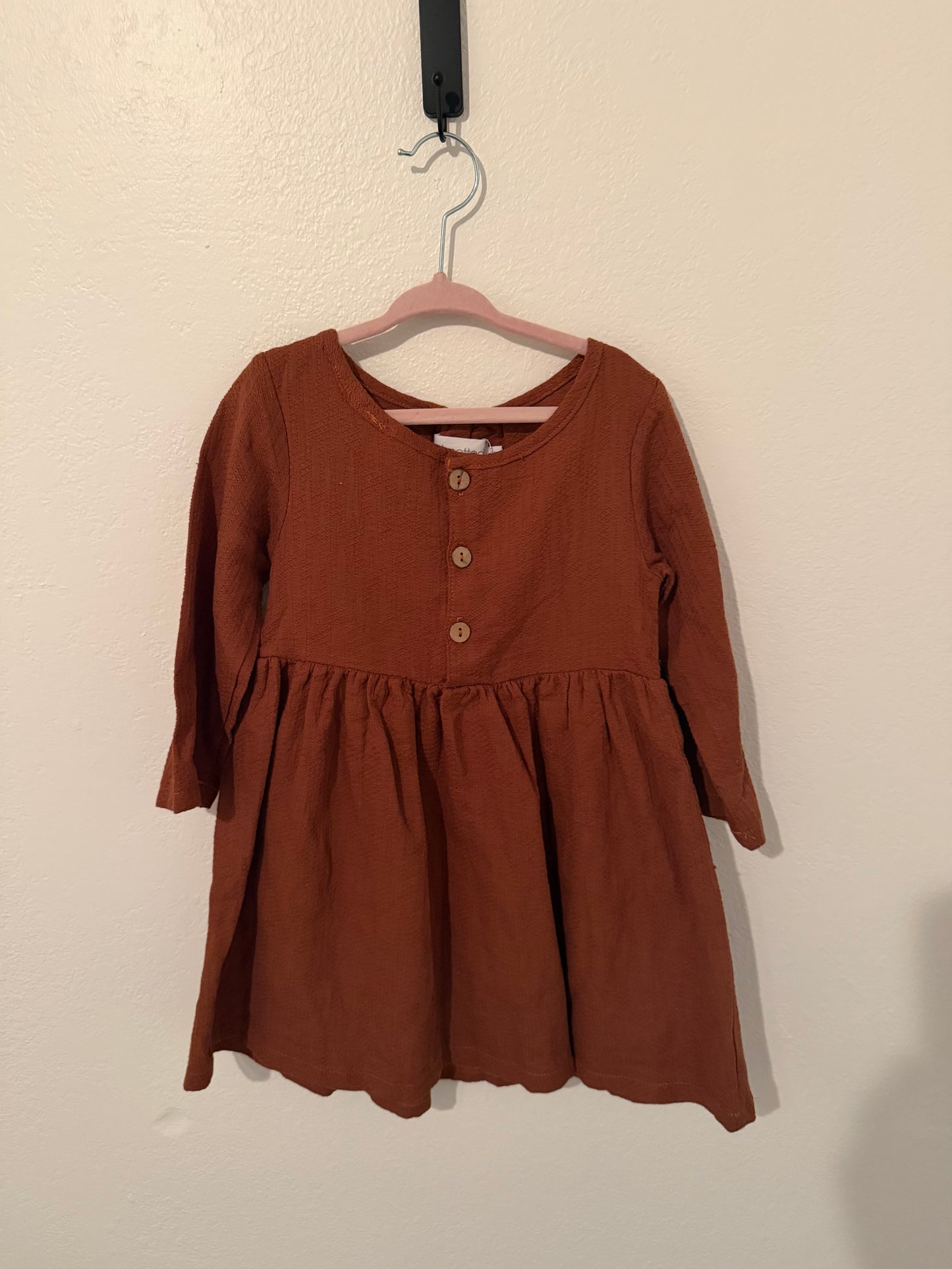 Knotted Fern Dress Toddler Size 6T Rust NWT