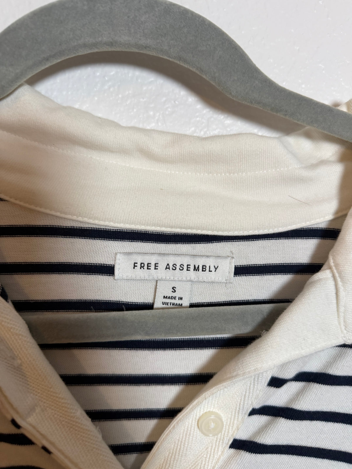Free Assembly Navy Stripe Dress Size Small
