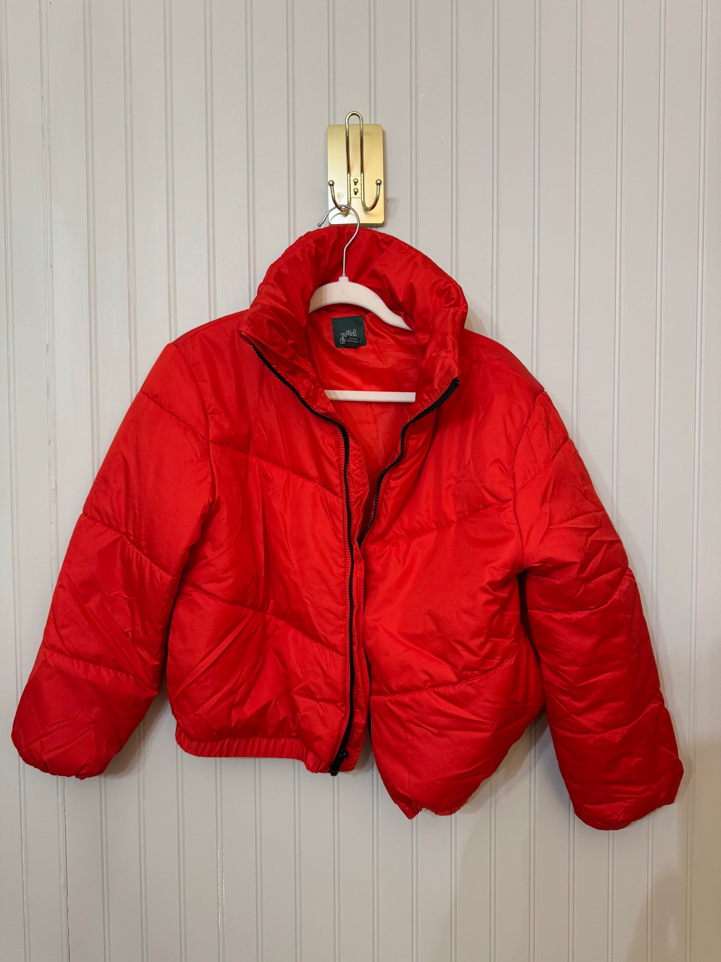 Wild Fable Puffer Jacket Women’s Small Red