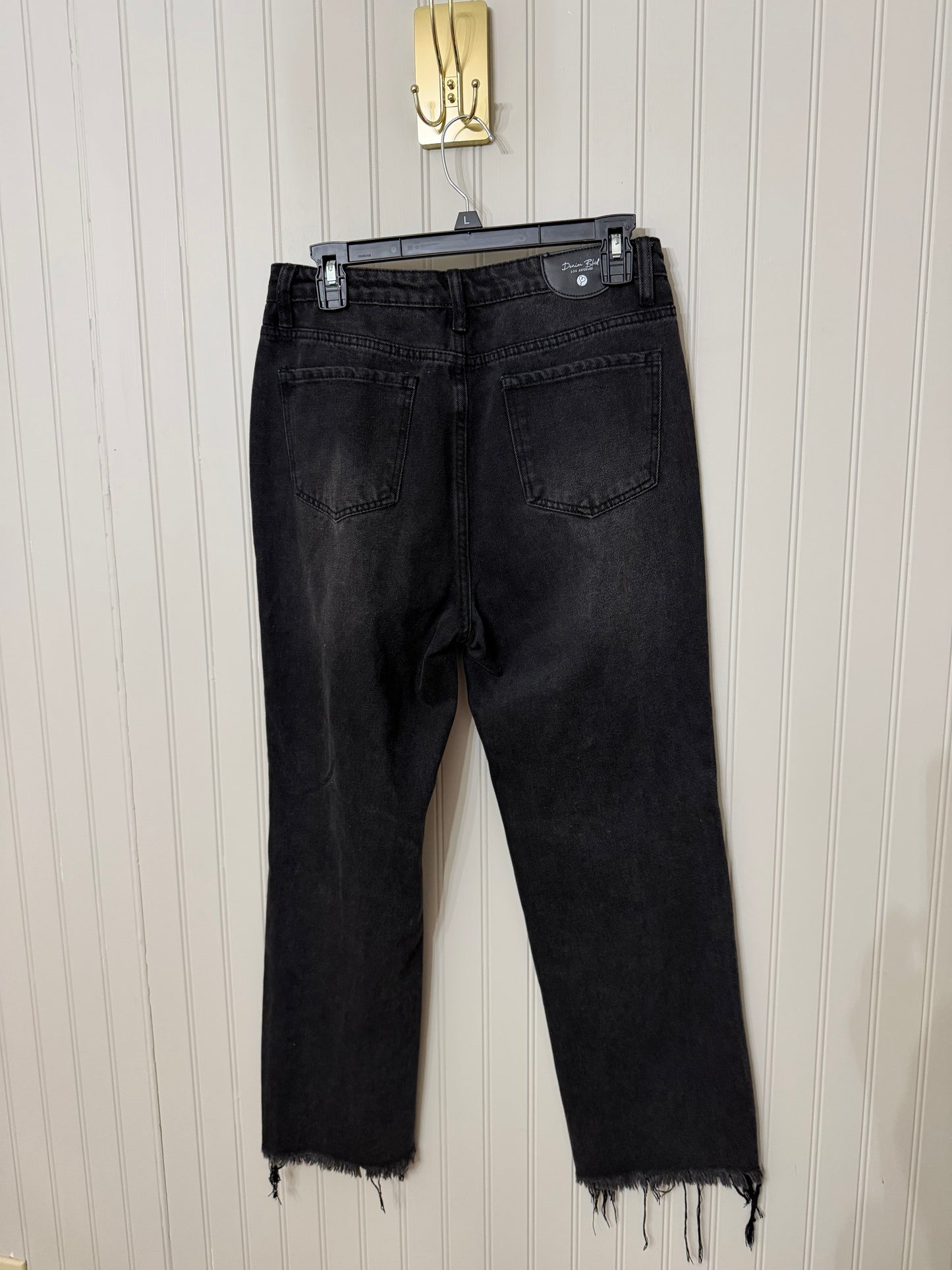 Denim Blvd Raw Hem Jeans Jr’s Size 7 Black