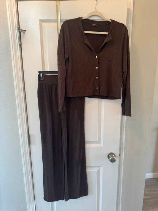 Lucky Brand Knit Matching Set Women’s XS Brown