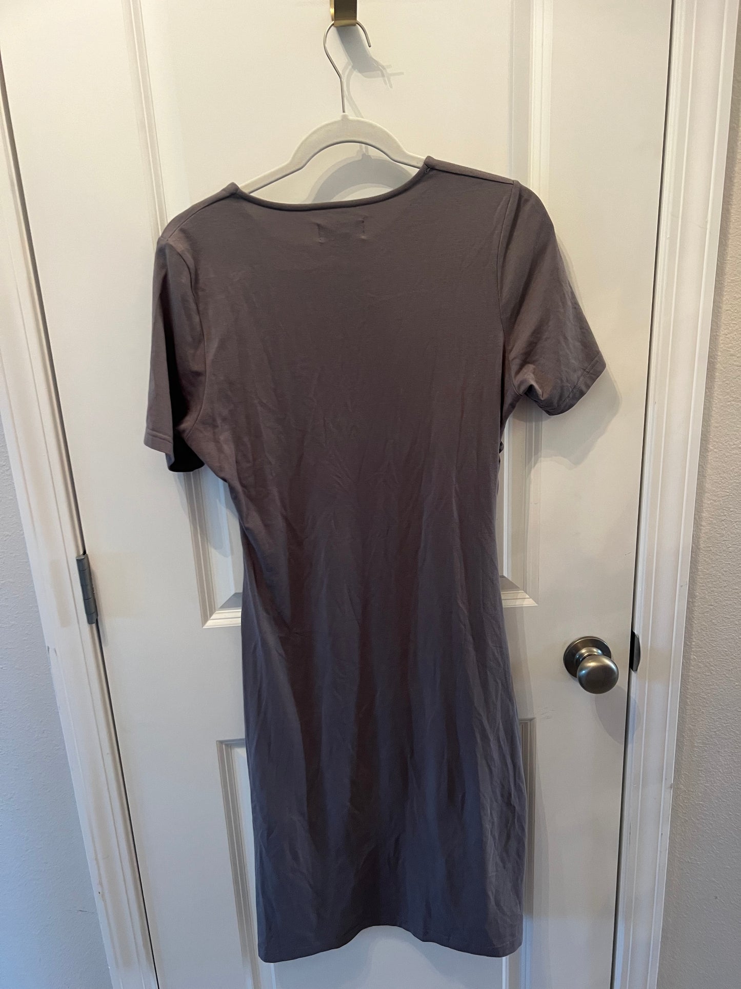 Bohme Rouched Shirt Dress Women’ Size Small 4-6 Dark Gray