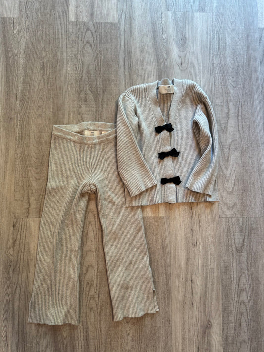 H&M bow Matching Set Toddler 4/5 Years