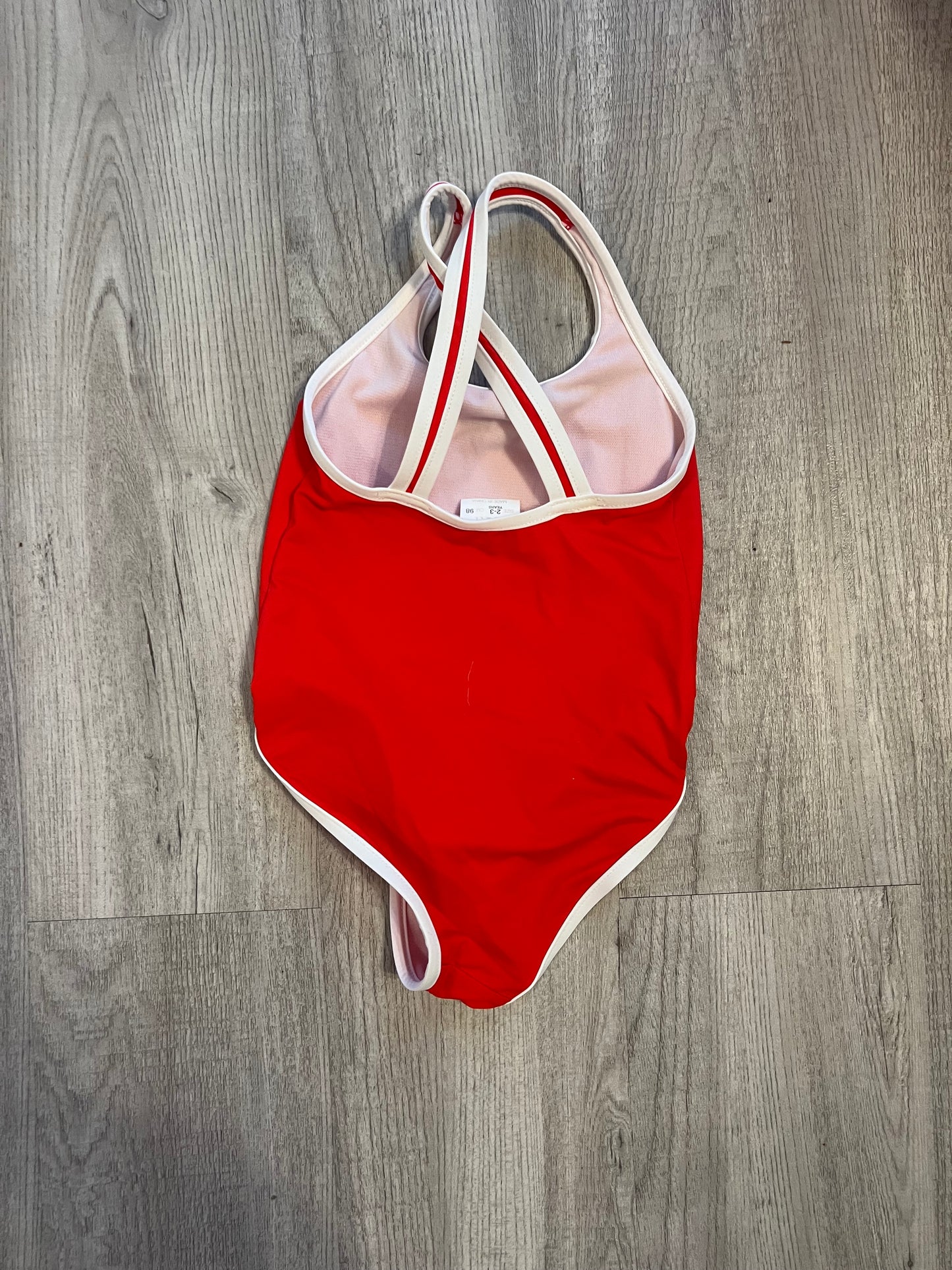 Zara One Piece Swimsuit Toddler Girl Size 2-3 Years Red