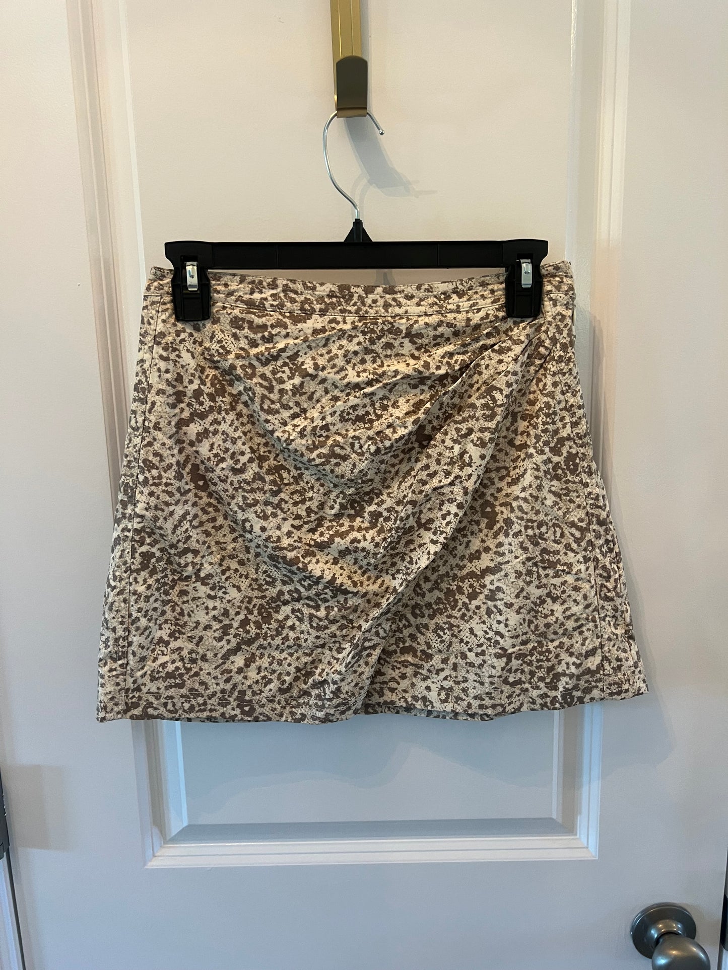 Free People Leopard Print Skirt Women’s Size 2 Tan