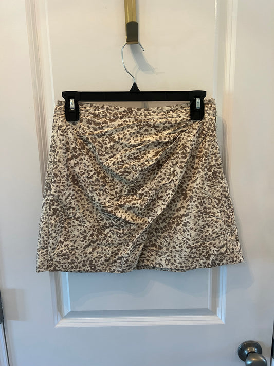 Free People Leopard Print Skirt Women’s Size 2 Tan