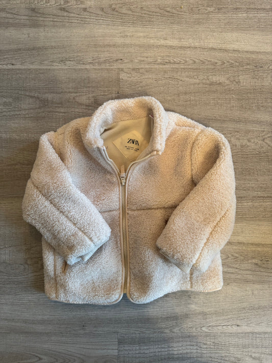 Zara Sherpa Coat Toddler Size 2/3 Years