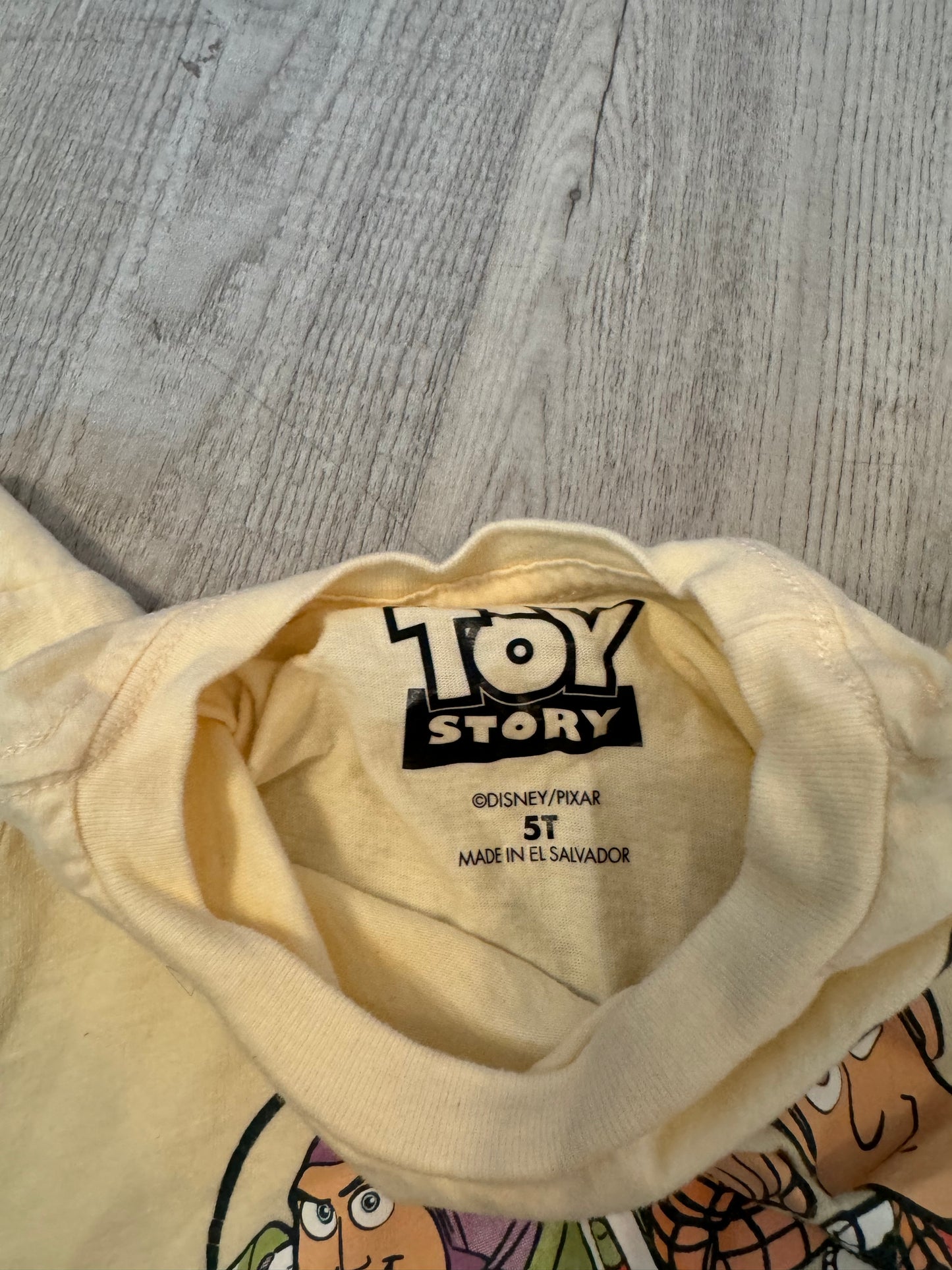 Toy Story Graphic Tee Toddler Size 5T Cream