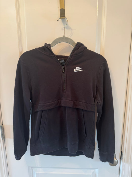 Nike Half Zip Hooded Pullover Youth Size Large Black