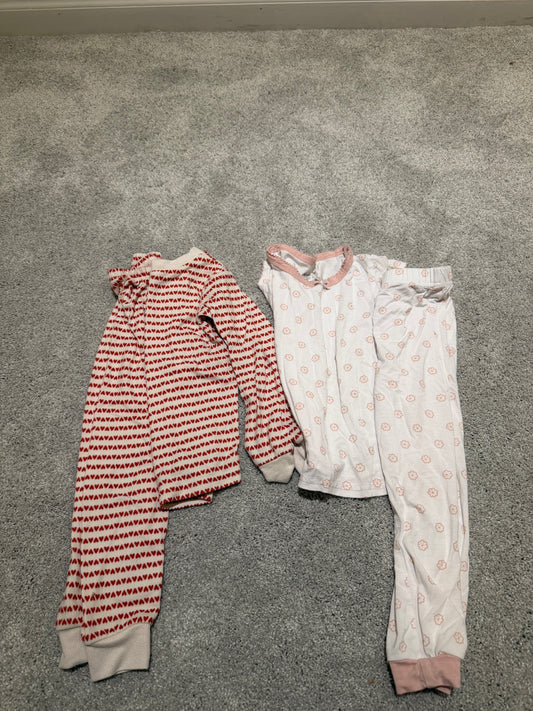 Bundle of 2 Pairs Pajamas Toddler Size 4 Years