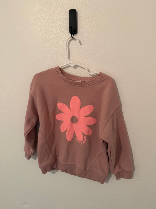 Zara floral sweatshirt size 4/5