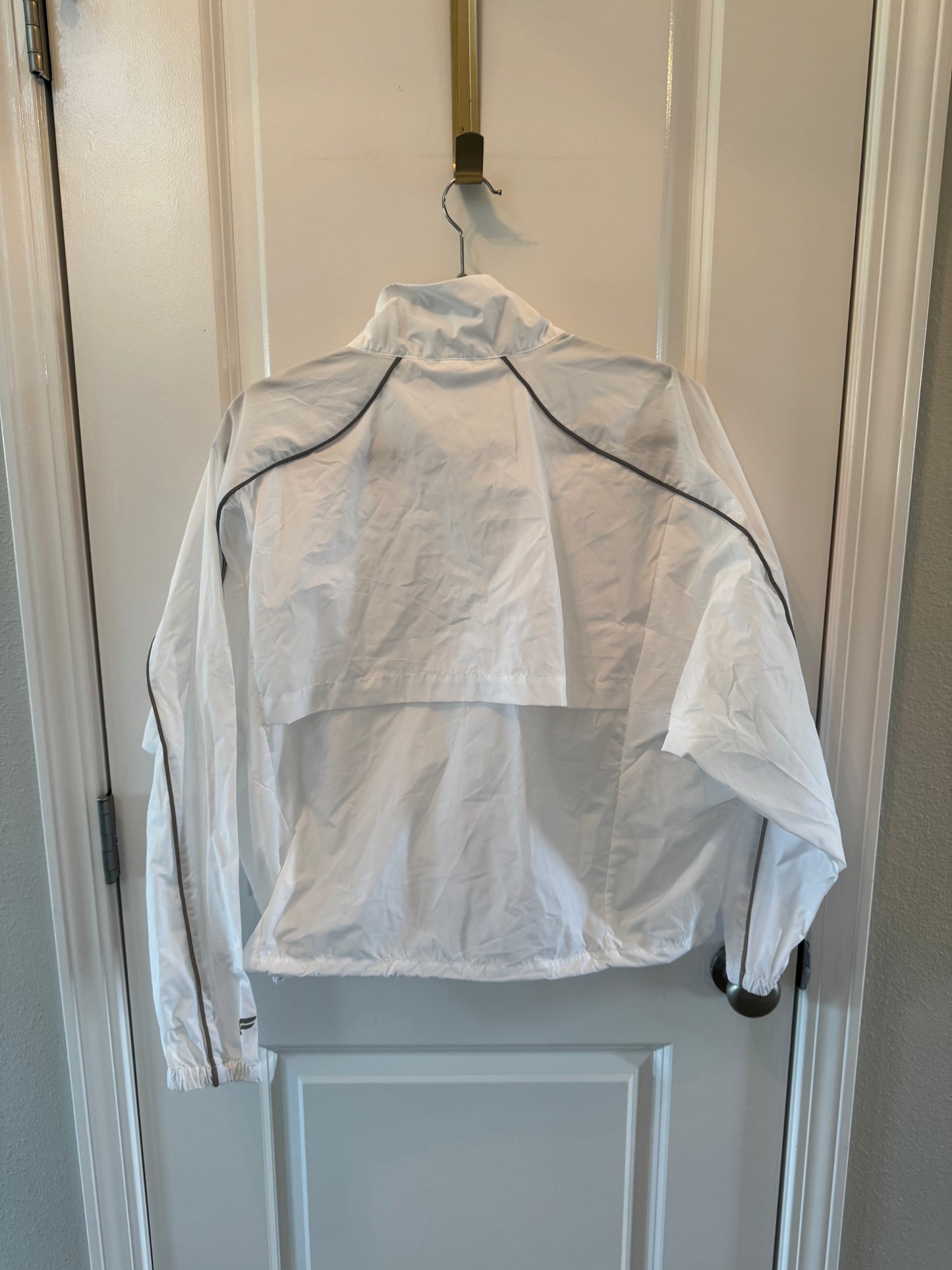 Fabletics Oversized Reflective Flyweight Windbreaker Jacket Women’s XS NWT White