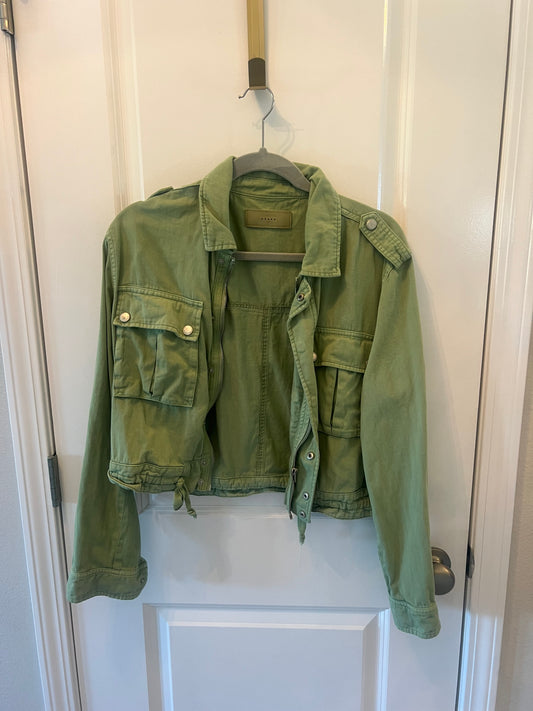 BlankNYC Utility Jacket Women’s Size Medium Light Green