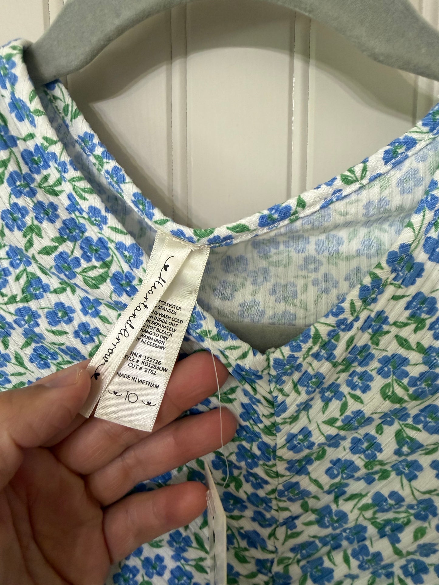 Floral Dress Girl’s Size 10 Blue