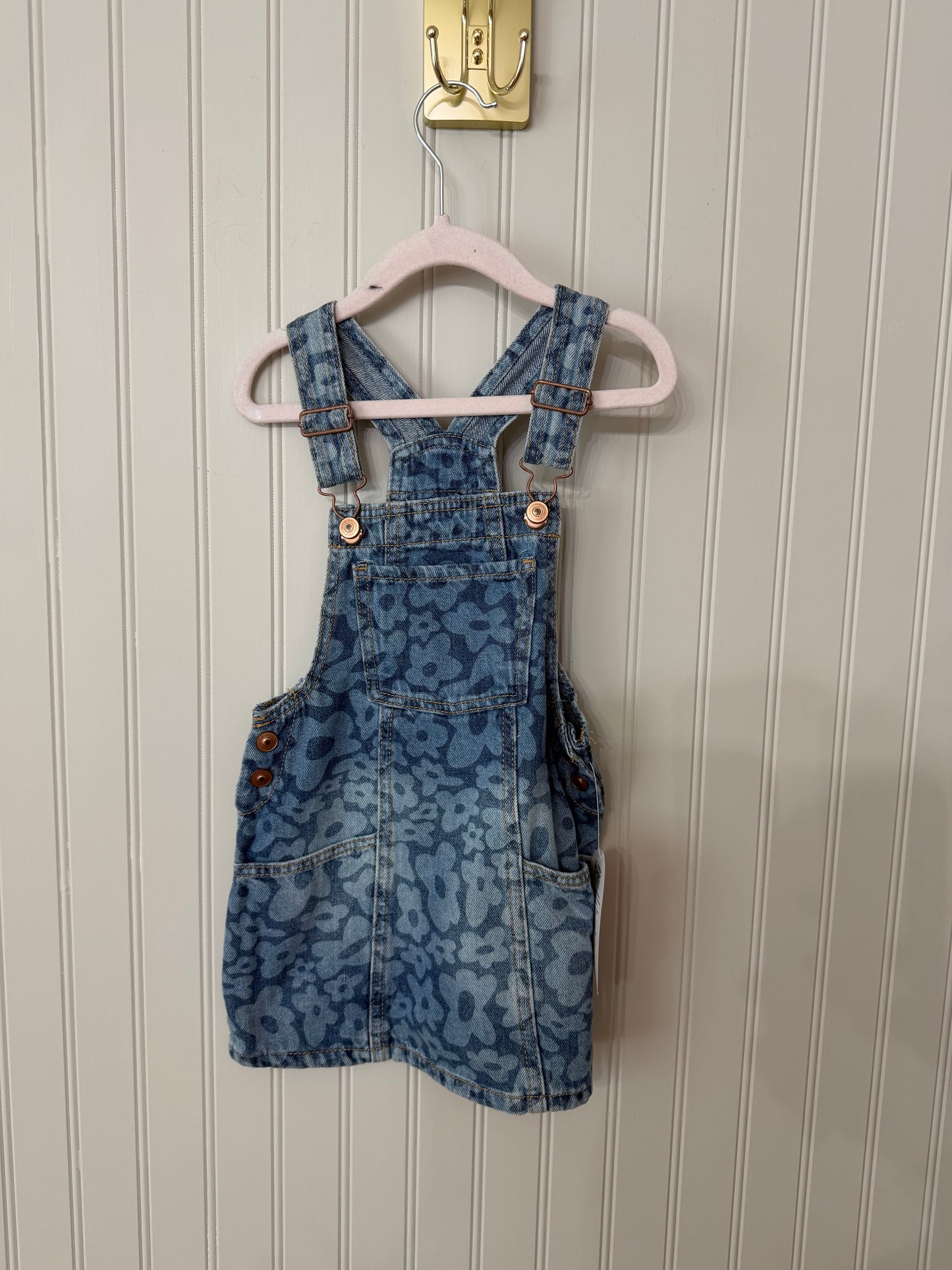 Floral Denim Dress Toddler Size 3T NWT