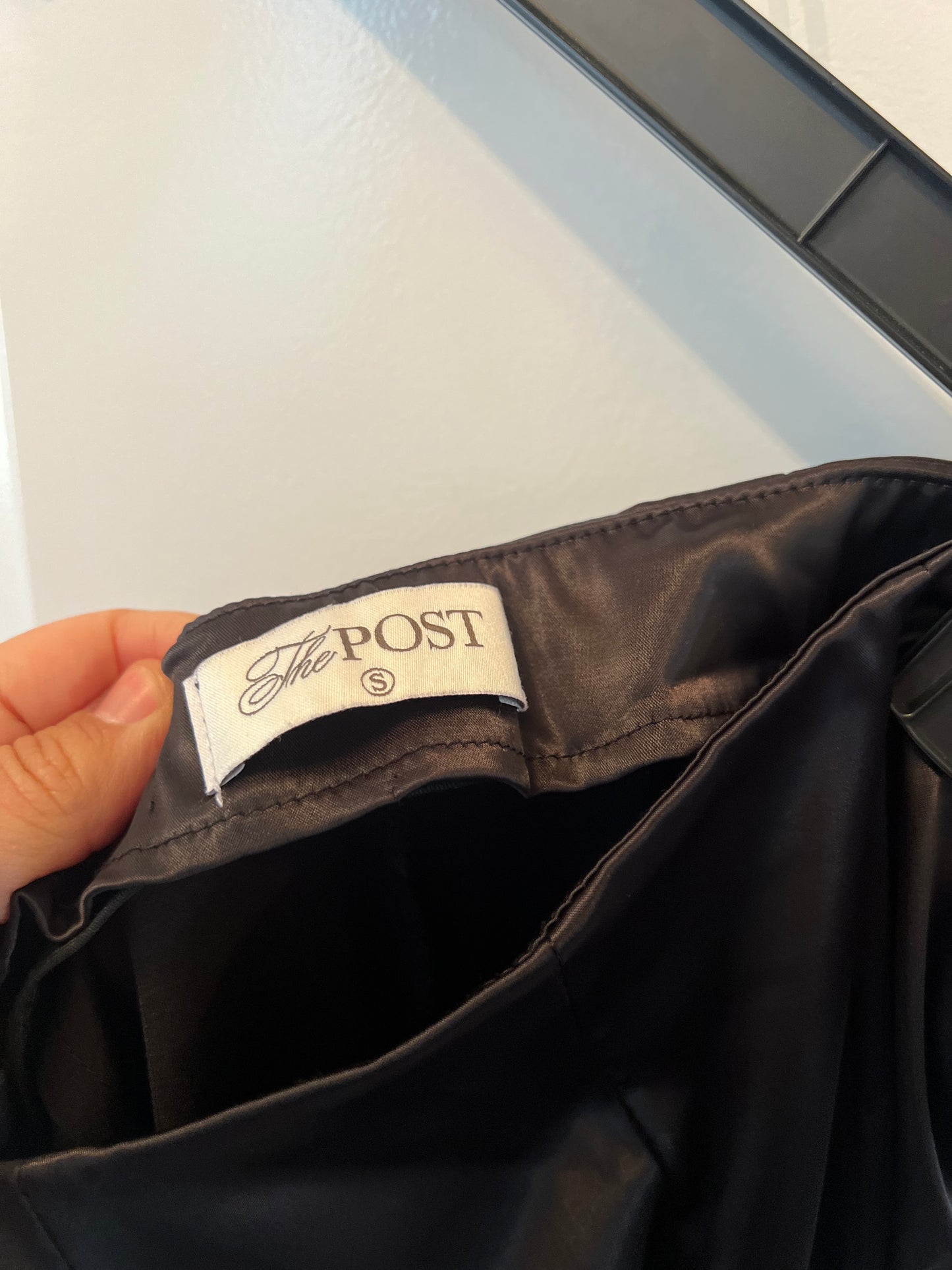 The Post Satin Pants Women’s Size Small Black