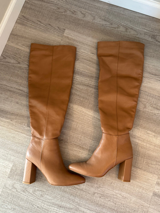 Lulu’s Quartz Tawny Knee High Boots Women’s Size 8