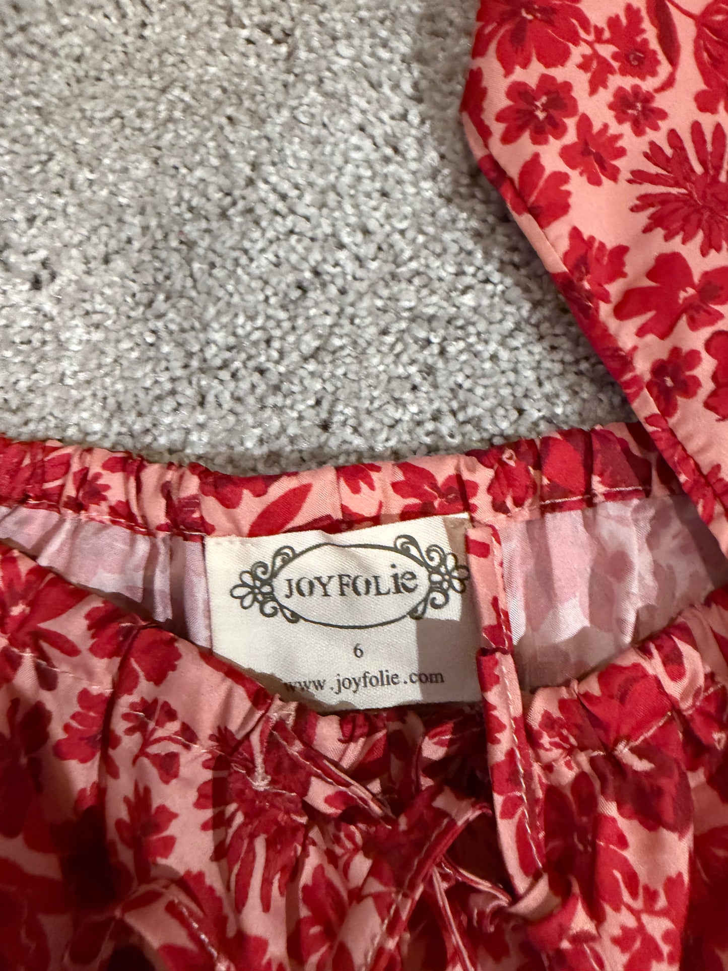 Joyfolie Pajamas Matching Set Girl’s Size 6 Red