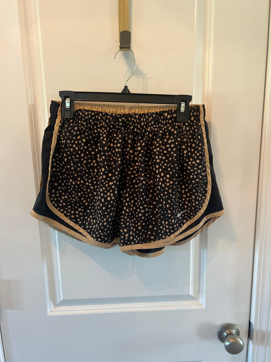 Nike Spotted Print Active Shorts Women’s Size Large 12-14 Tan