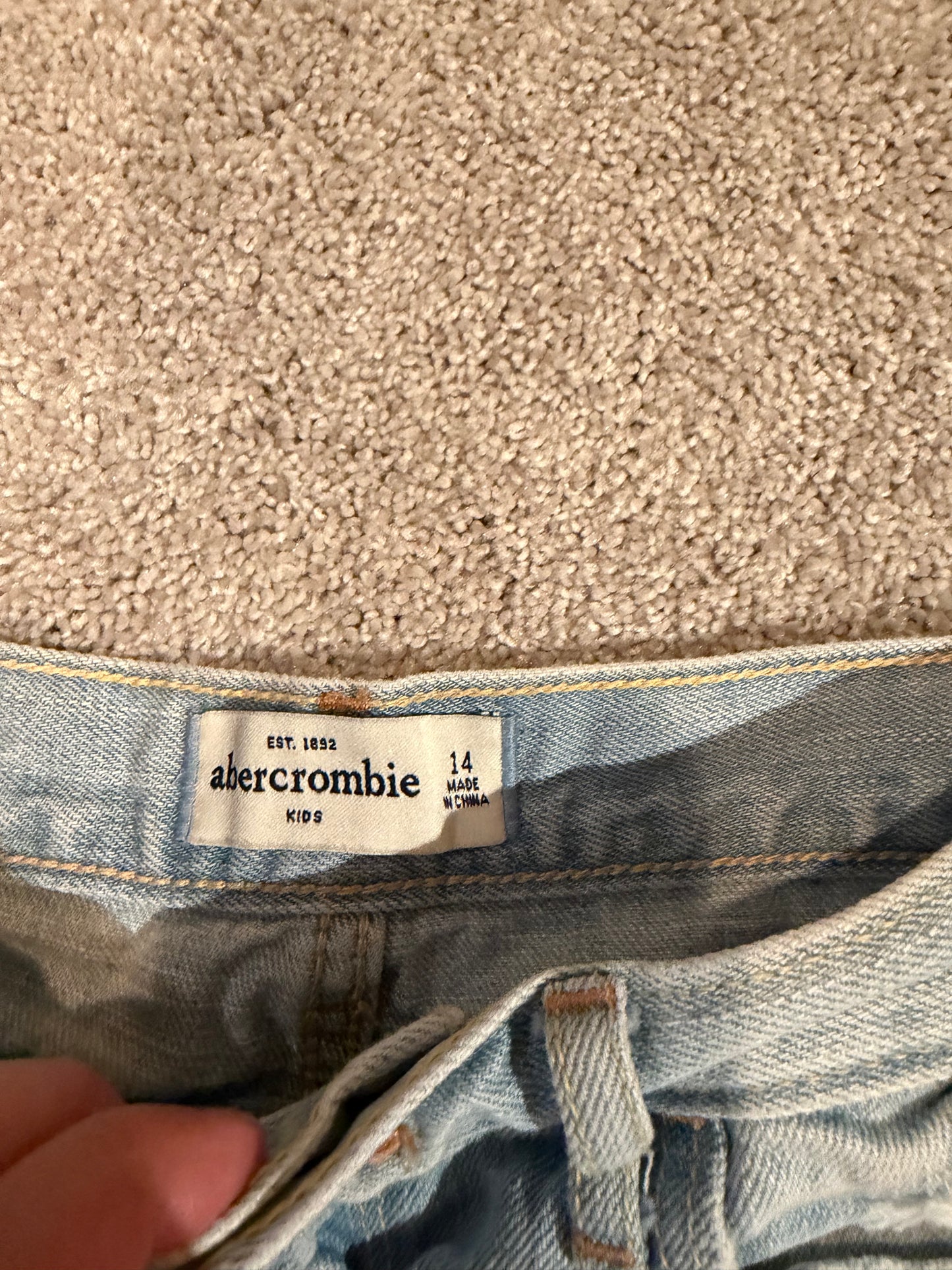 Abercrombie & Fitch Denim Shorts Girl’s Size 14
