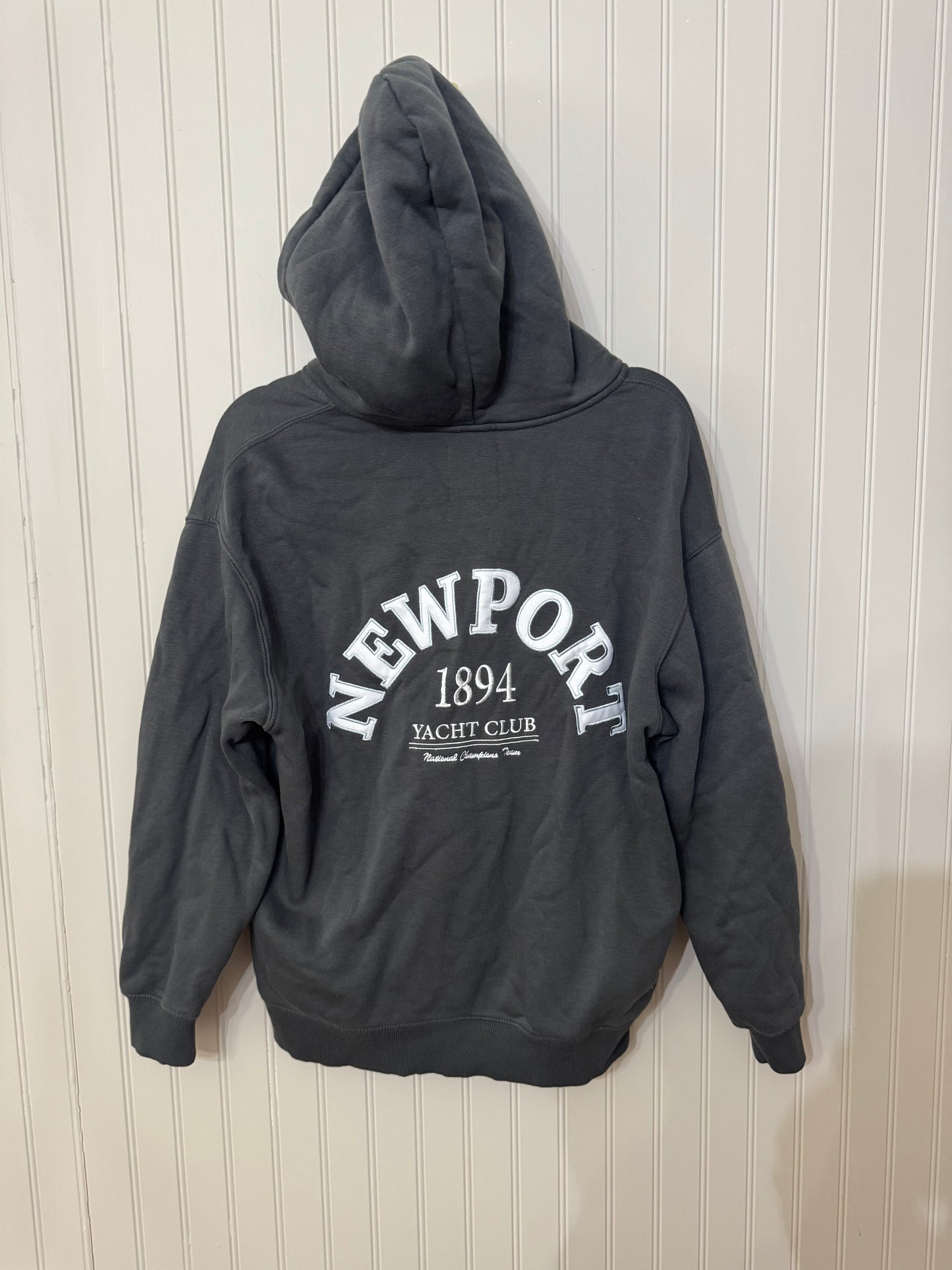 Lazy Sunday Newport Yacht Club Hooded Jacket Women’s Medium Navy