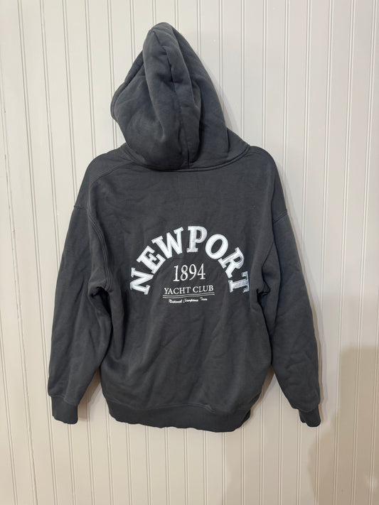 Lazy Sunday Newport Yacht Club Hooded Jacket Women’s Medium Navy