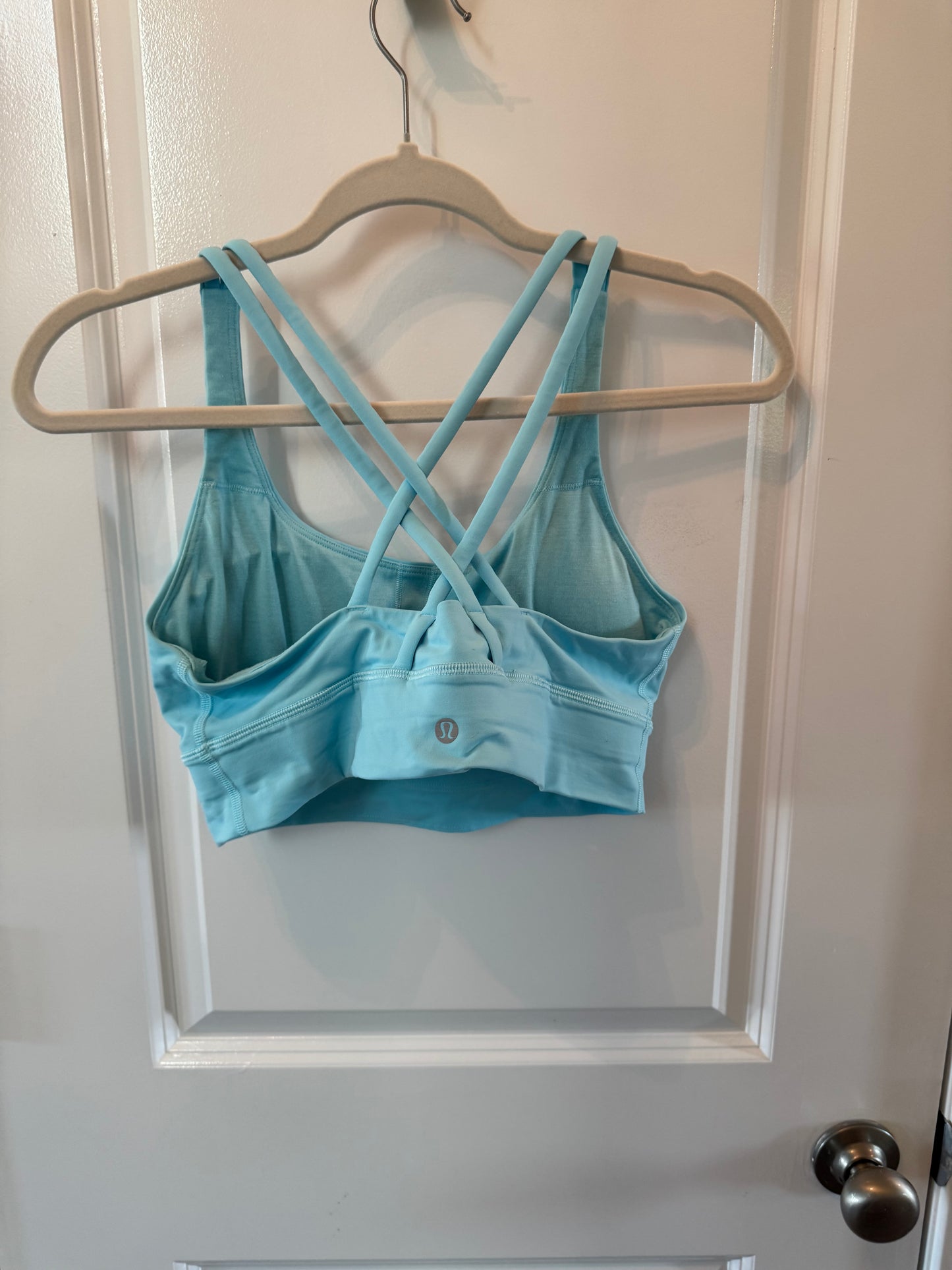 Lululemon Sports Bra Size 10 Light Blue
