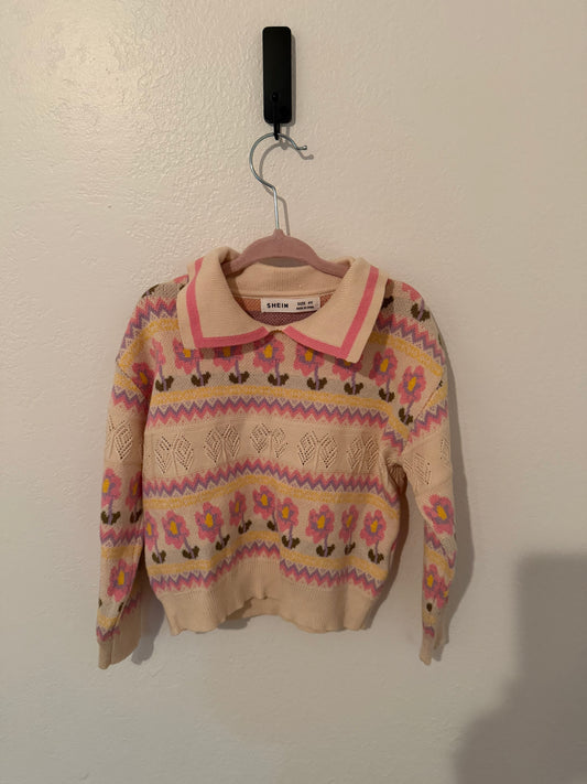 Retro Knit Sweater Toddler Size 4 Years