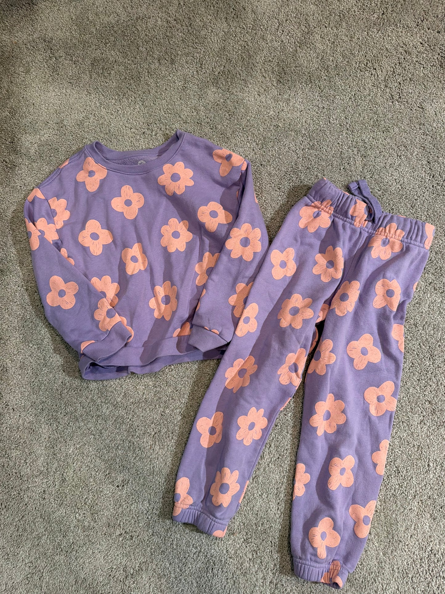 Wonder Nation Floral Outfit Size 5Y
