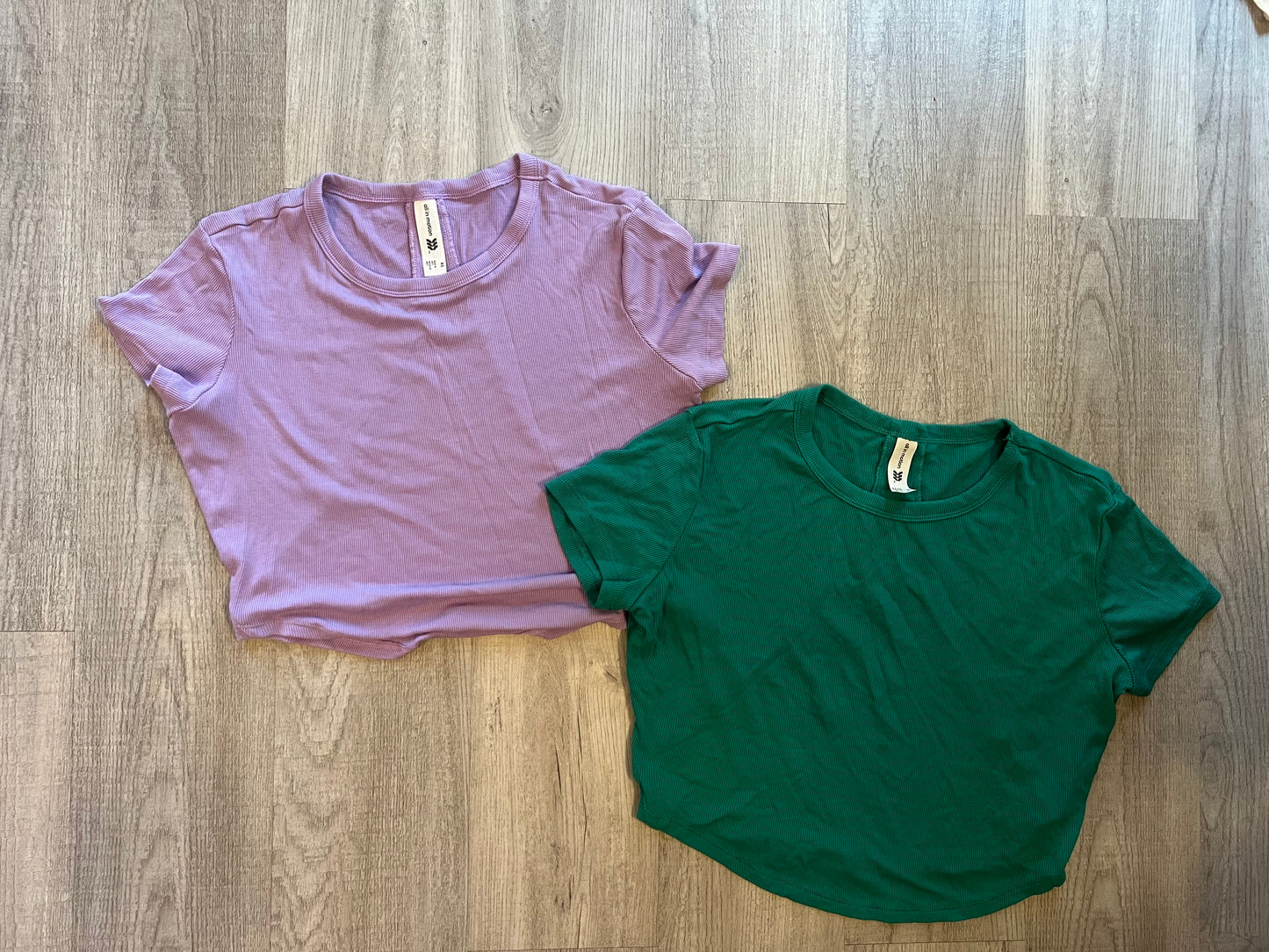 All in Motion Cropped Active Tee Bundle Women’s Size XS