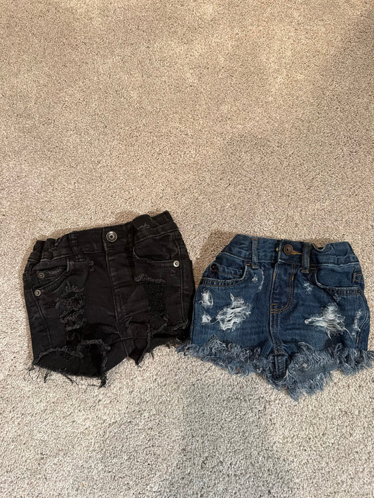 Denim Shorts Bundle Baby Size 9-12M