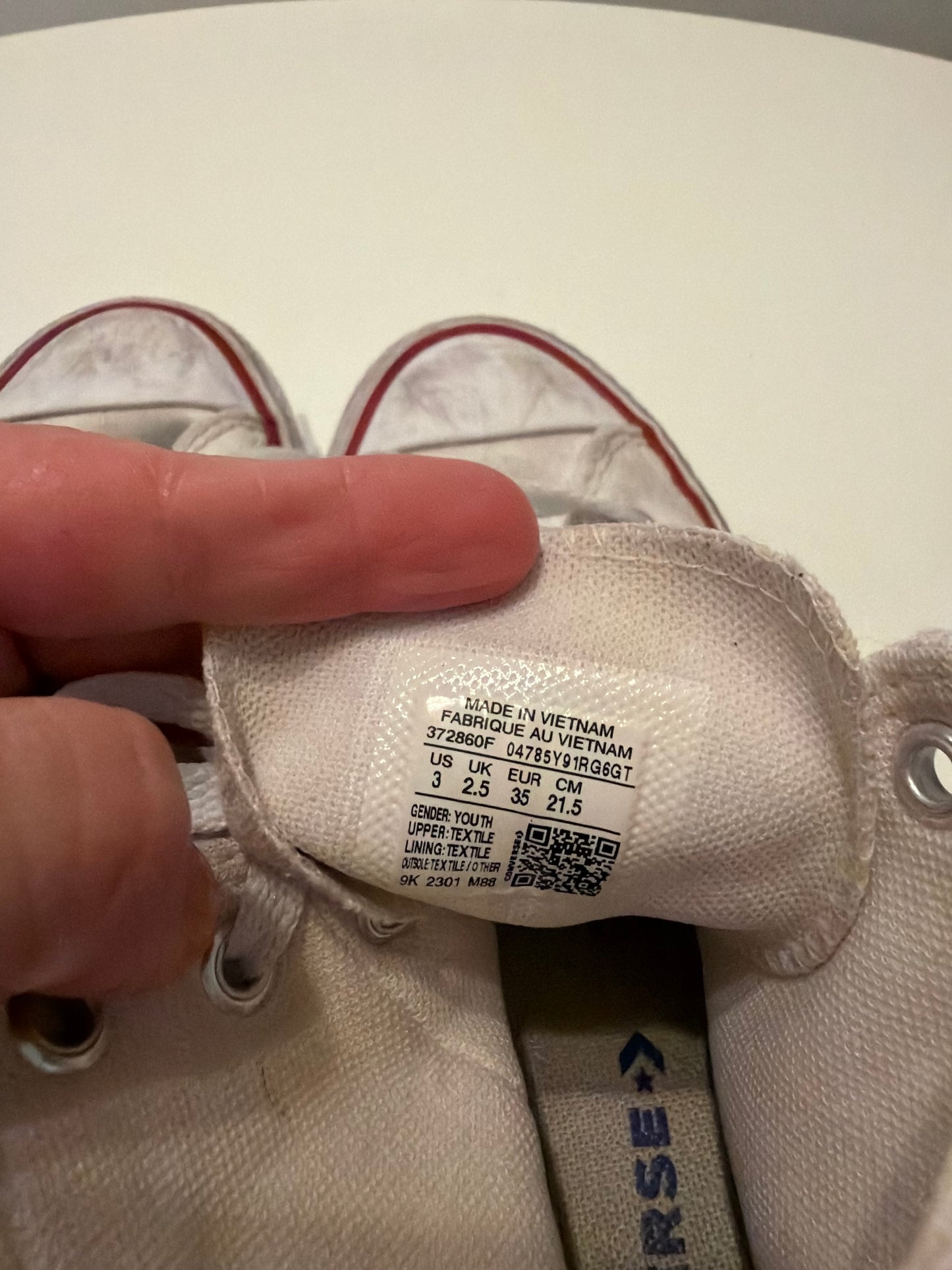 Converse High Tops Youth Size 3 Years