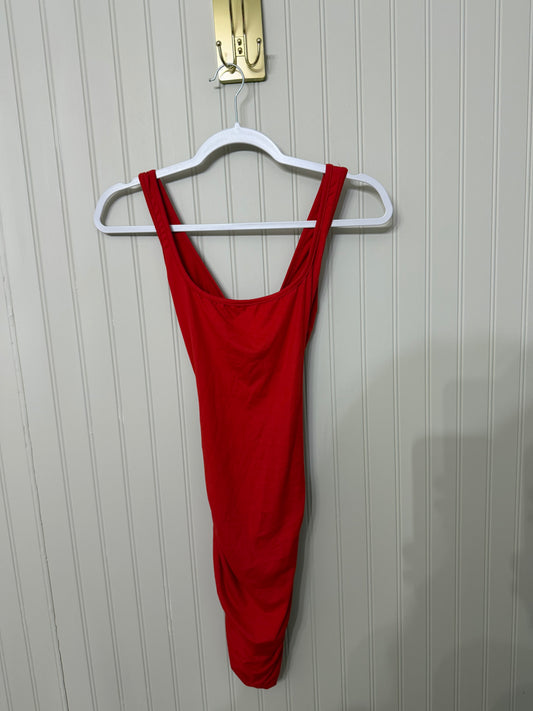 Bodycon Dress Cinched Sides Women’s XS Red