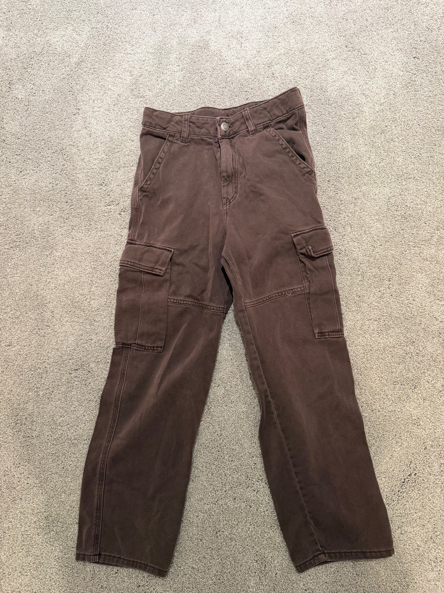 H&M Cargo Jeans Youth Size 12 Years Brown