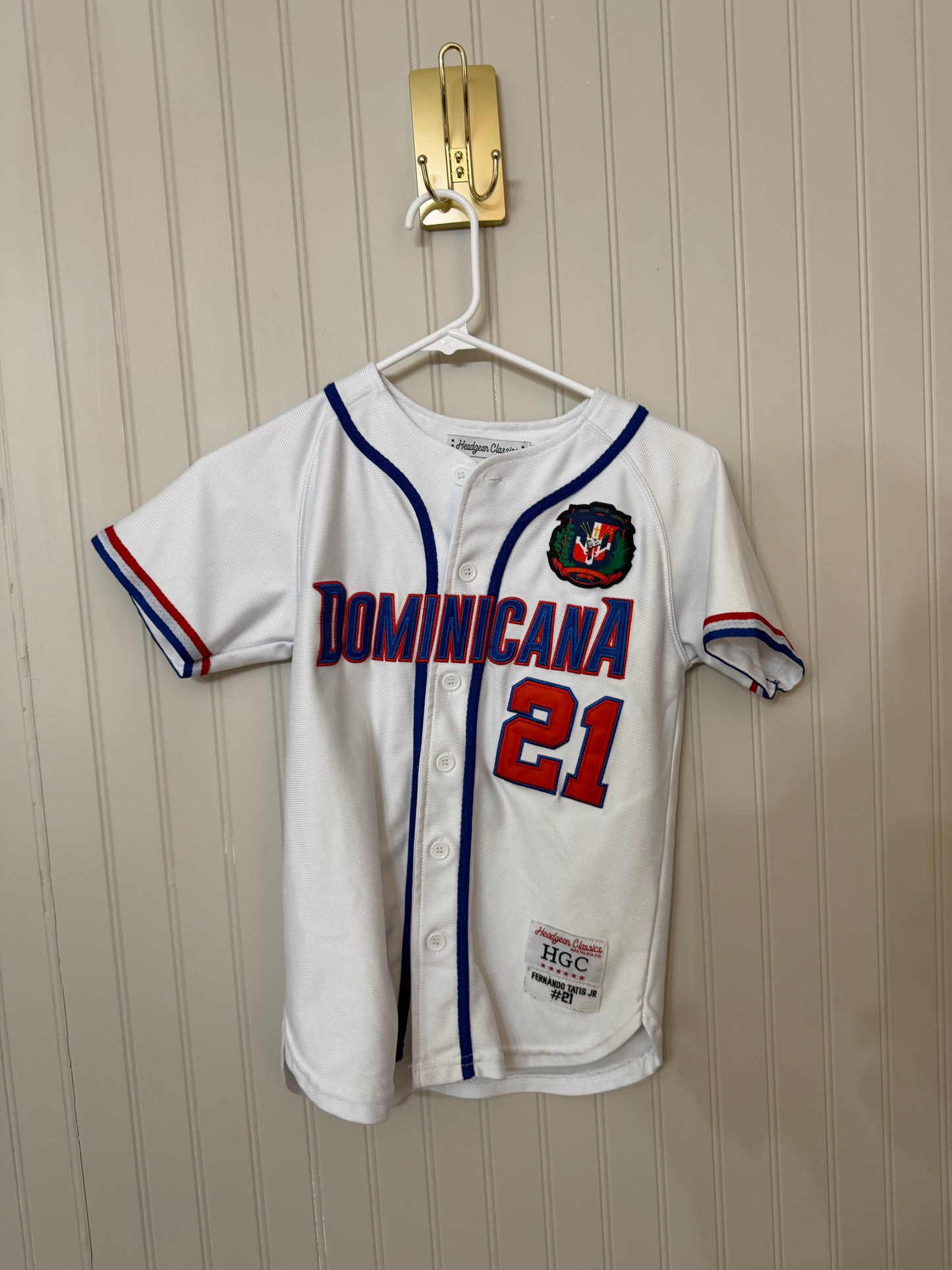 Dominican Republic Tatis Jr 21 Jersey Youth Size Medium
