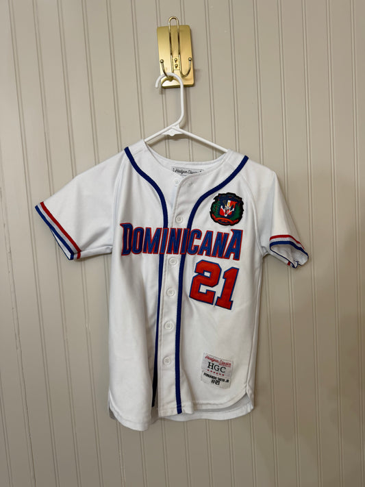 Dominican Republic Tatis Jr 21 Jersey Youth Size Medium