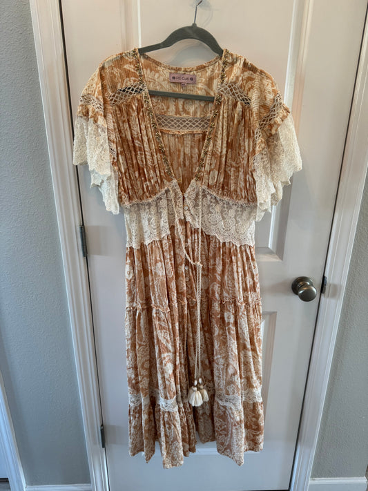 Paisley Peasant Dress Women’s M/L