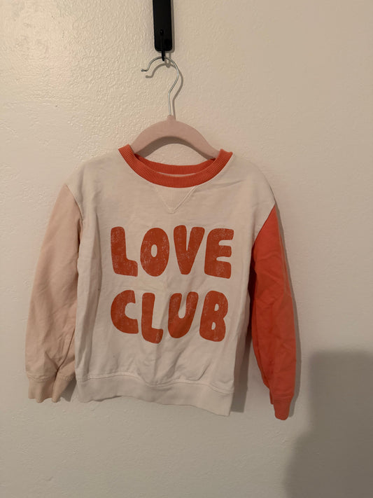 Little Co. Love Club Raglan Tee Toddler Size 4T