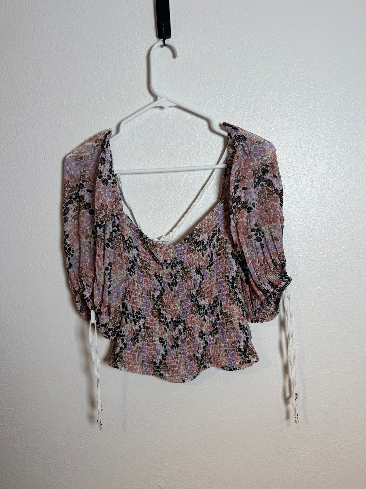 Free People Floral Top Size Medium