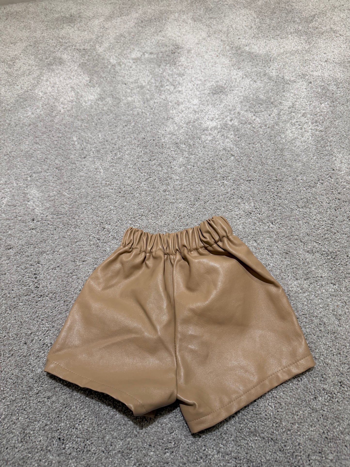 Faux Leather Shorts Toddler Size 2-3 Years