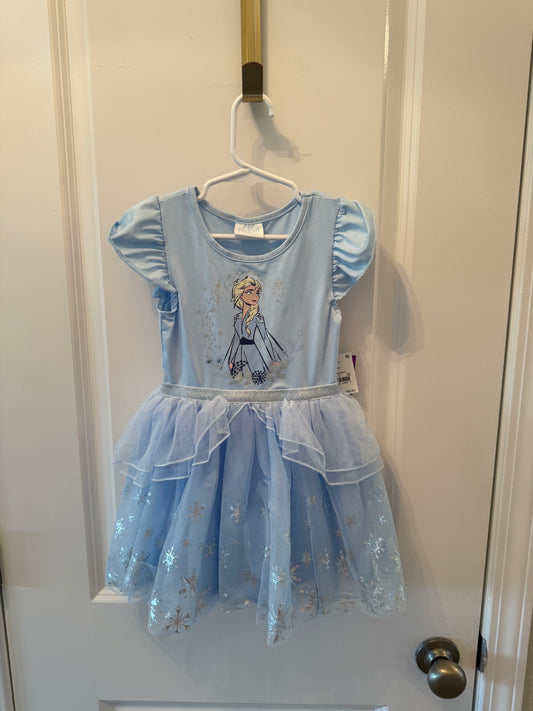 Frozen Dress Toddler Girl Size 4T Ice Blue
