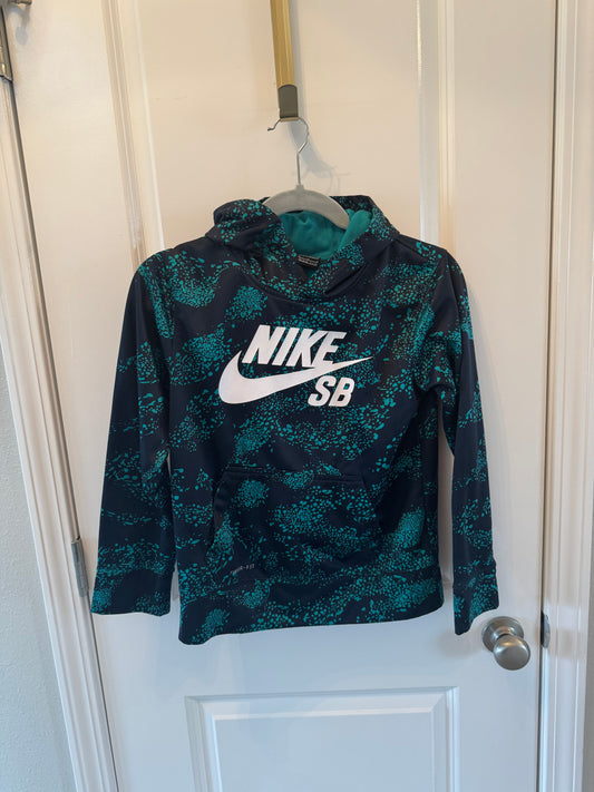 Nike Graphic Hoodie Youth Size Medium Teal