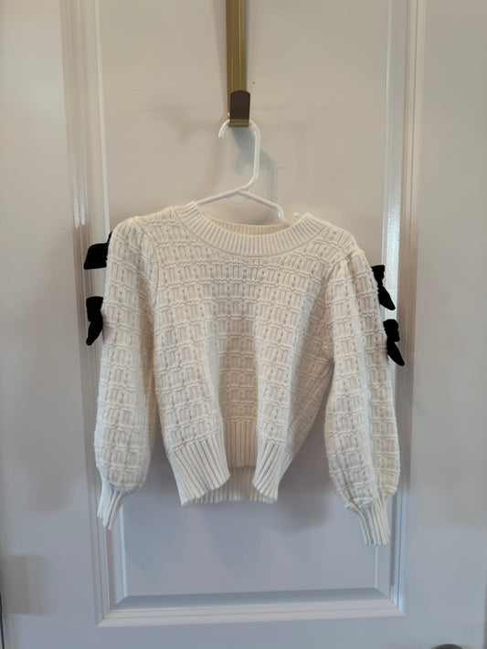 Toddler girl bow sweater size 4T