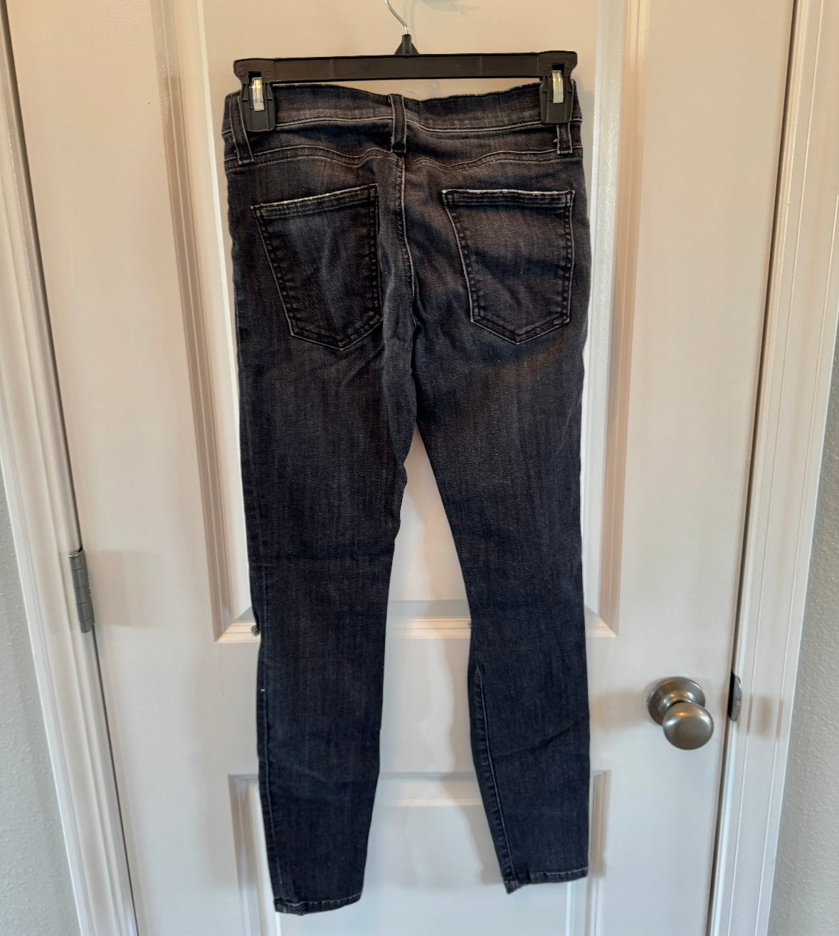 Free People Current/Elliott Skinny Jeans Women’s Size 24/0 Black