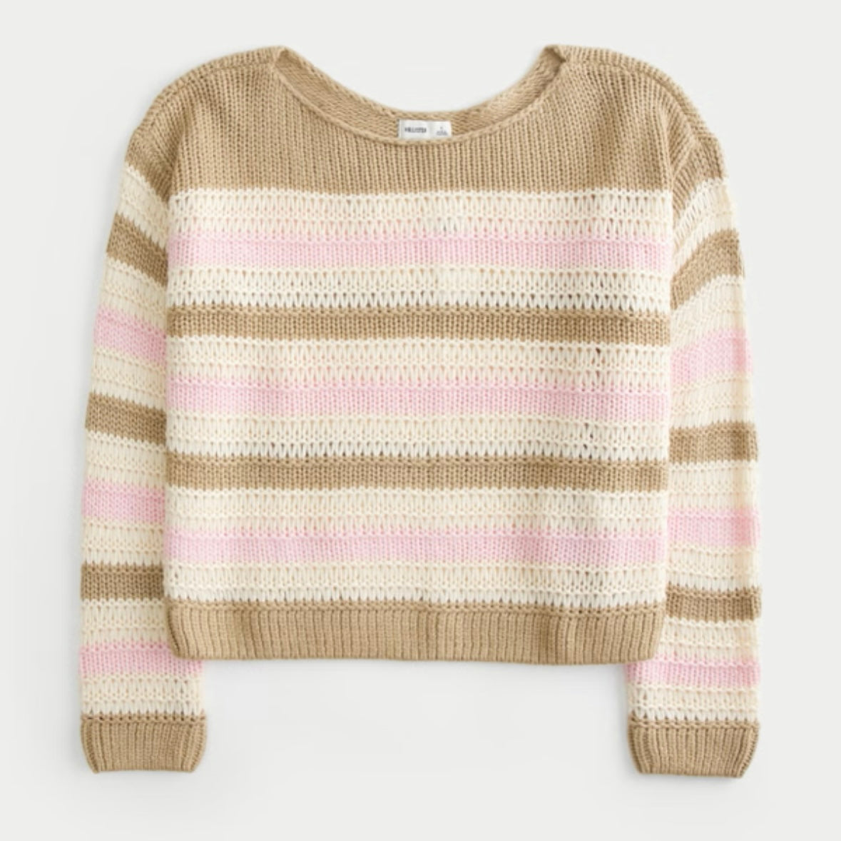 Hollister Slouchy Off-the-Shoulder Sweater Women’s Small NWT Brown