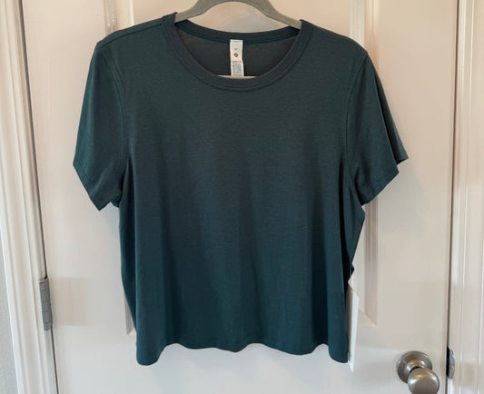 Lululemon Classic Fit Tee Women’s  10 Dark Green NWT