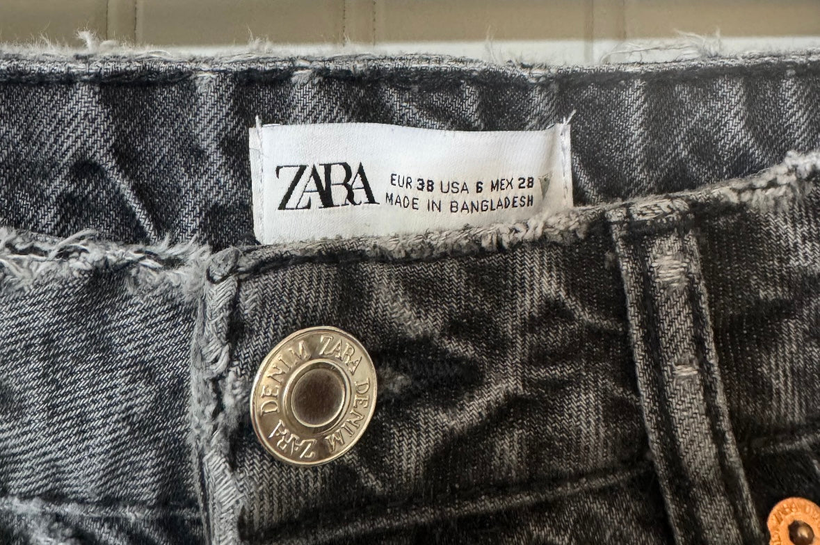 Zara Mom Jeans Women’s Size 6/28 Black