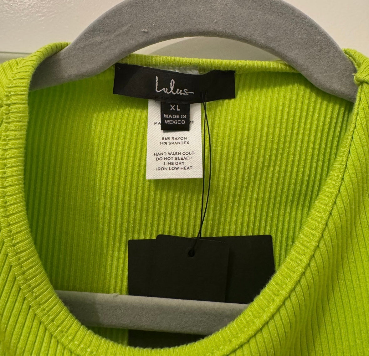 Lulu’s 2 Piece Dress Matching Set Women’s XL Lime NWT