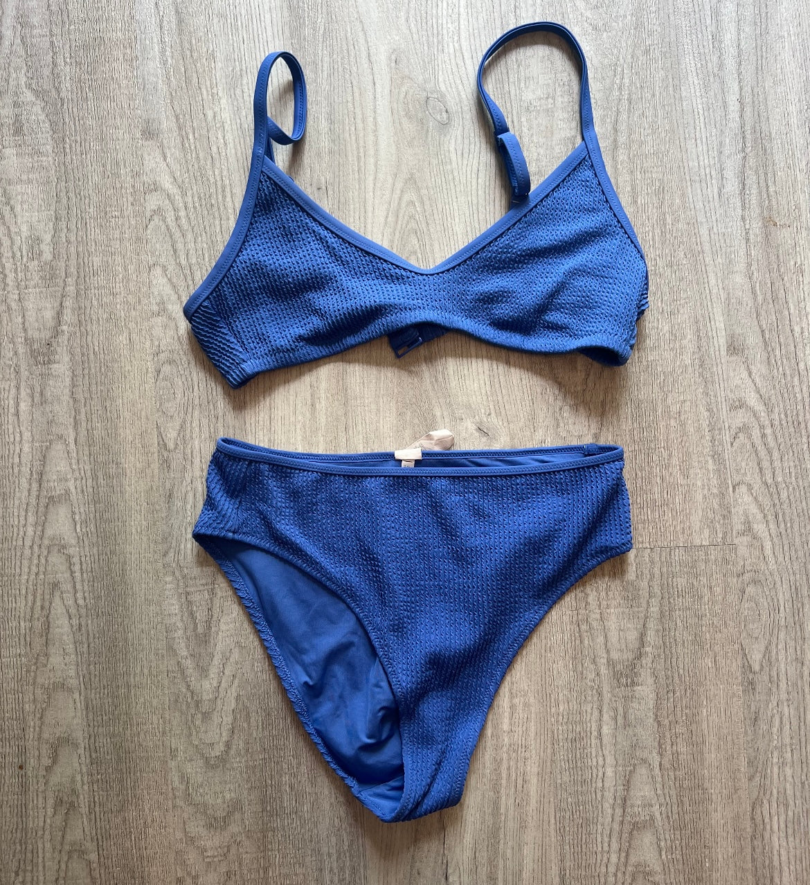 Aerie Ribbed Bikini Women’s Size Medium/Large Periwinkle